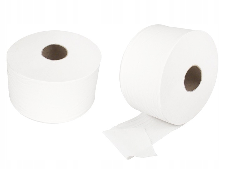 Papier Toaletowy JUMBO BIAŁY 100 m – 12 Rolek Dwuwarstwowy, 100% Celuloza