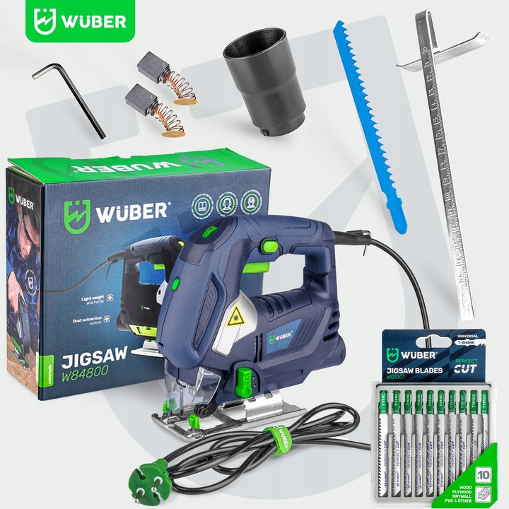 WYRZYNARKA PIŁA DO DREWNA METALU PRZECINARKA LASER + 10 BRZESZCZOTÓW