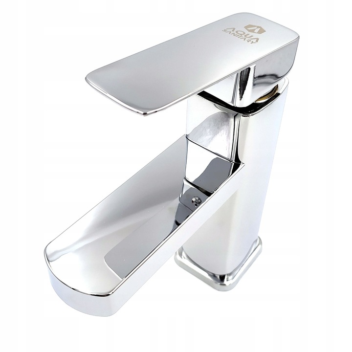 Bateria stojąca umywalkowa kran do umywalki zlewu chromowa niska CUBIC