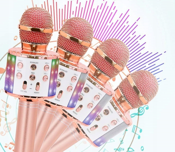 MIKROFON DLA DZIECI mikrofon KARAOKE mikrofon bezprzewodowy Z GŁOŚNIKIEM