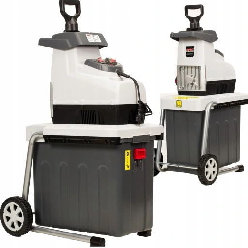 ROZDRABNIACZ do gałęzi FREZOWY NAC 2800W Rębak do 44mm + POJEMNIK 60l