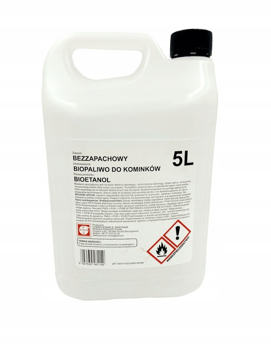 BIOETANOL BIOKOMINEK bio kominek paliwo etanol 5L