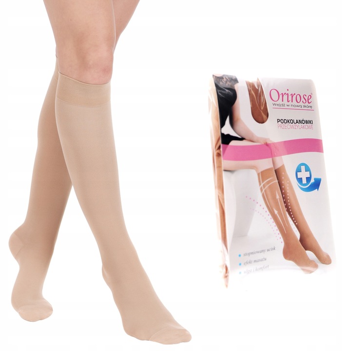 Orirose MEDI Podkolanówki uciskowe PRZECIWŻYLAKOWE 3st. ucisku 23-32mmHg