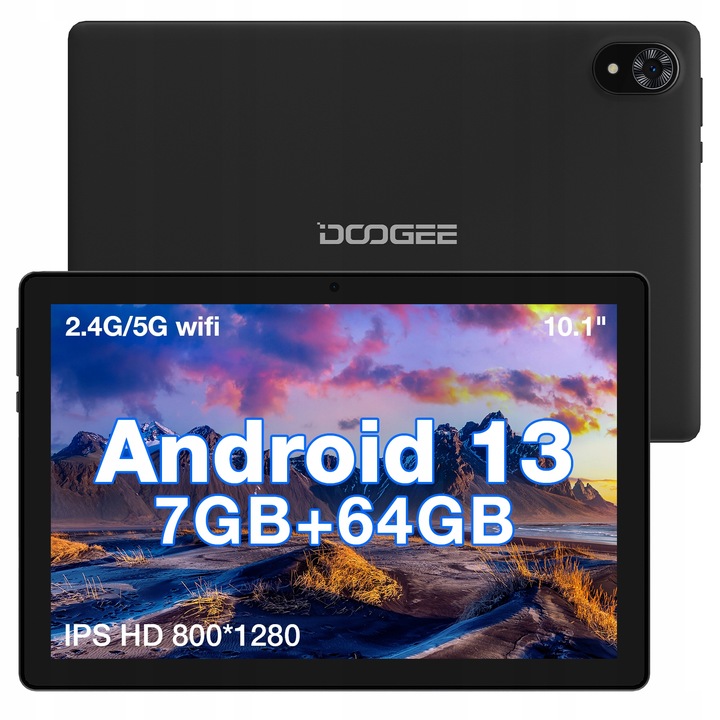 Tablet DOOGEE U9 10.1 7GB+64GB” IPS 5060mAh OTG/WiFi6/1TB/BT5.0 Android13