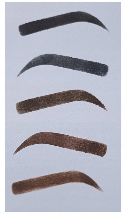 STEMPEL DO BRWI POMADA SZABLONY BRĄZOWY X4