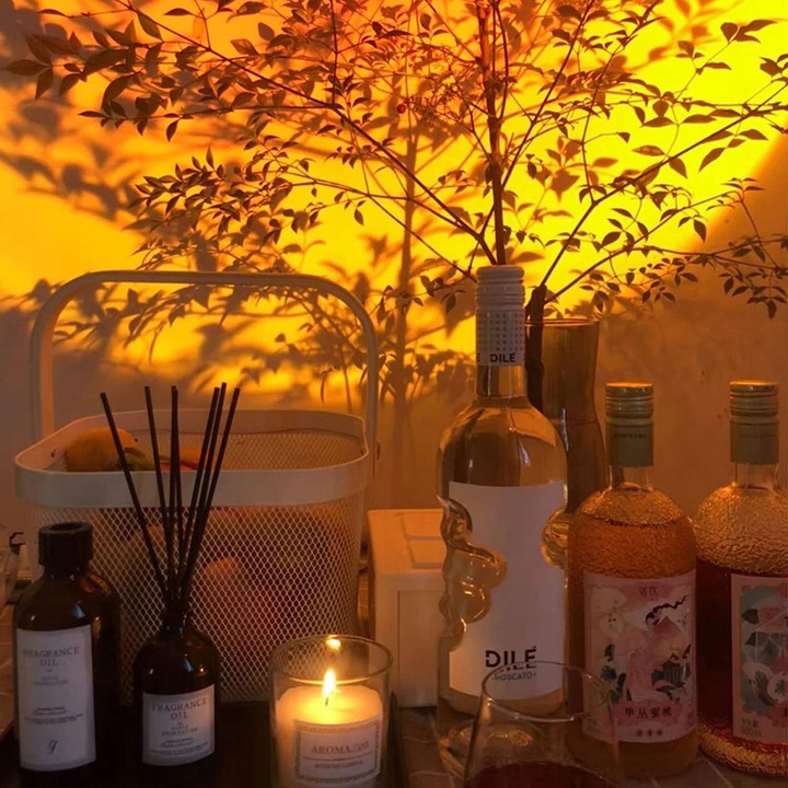 LAMPA NASTROJOWA PROJEKTOR IMITACJA ZACHODU SŁOŃCA