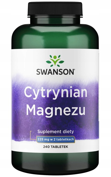 Cytrynian Magnezu 240 tabletek SWANSON
