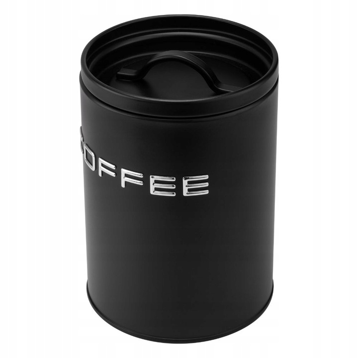 Komplet 3 pojemniki ALEX COFFEE SUGAR TEA czarny kawa cukier herbata zestaw