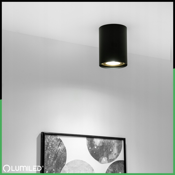 Oprawa Halogenowa Sufitowa Tuba LED GU10 Ruchoma Spot Lampa Natynk