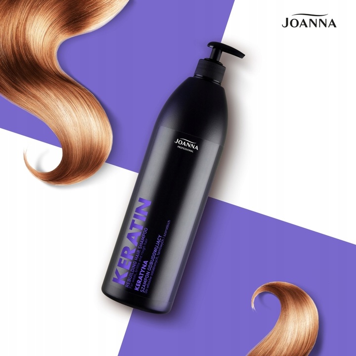 JOANNA Professional Keratin szampon do włosów odbudowujący z keratyną