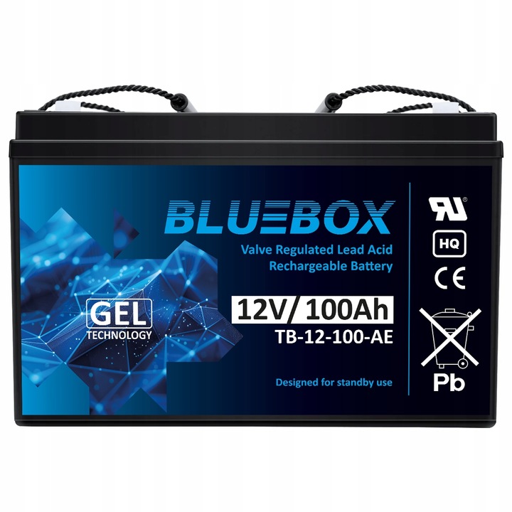 Akumulator żelowy BLUEBOX bezobsługowy UPS 12 Volt 12V 100Ah UPS