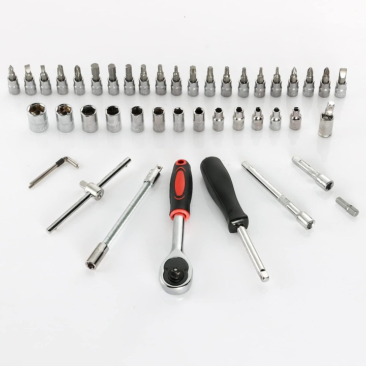 ZESTAW KLUCZY NASADOWYCH KLUCZE NASADOWE 46 TORX Bity Wkrętaki Imbusy