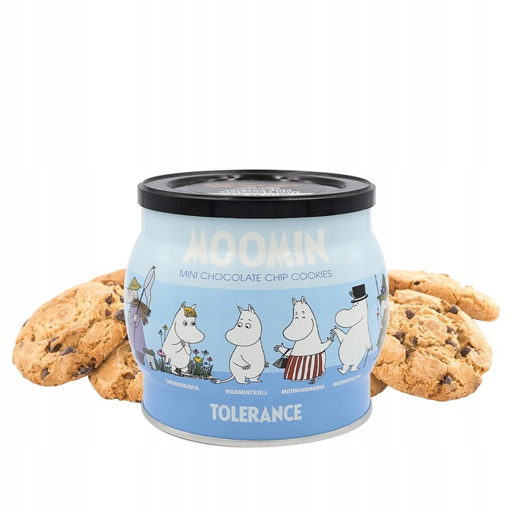 Ciastka Choko Chip w Puszce 200g 1 szt, Moomin, Muminki