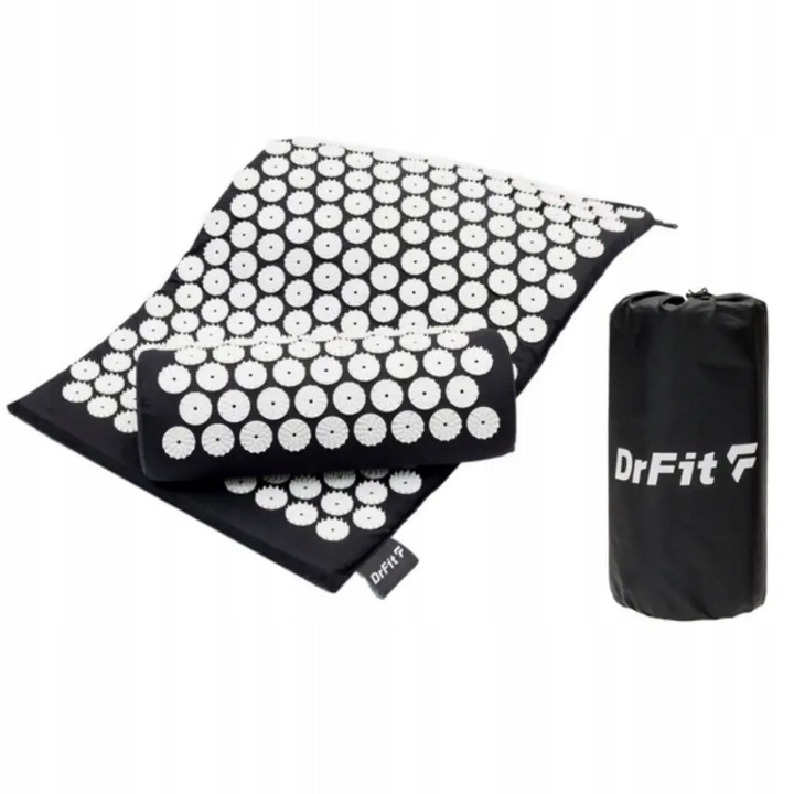 DrFit Zestaw Mata Akupresurowa z Poduszka Masaż Kręgosłupa Relaks Zdrowie