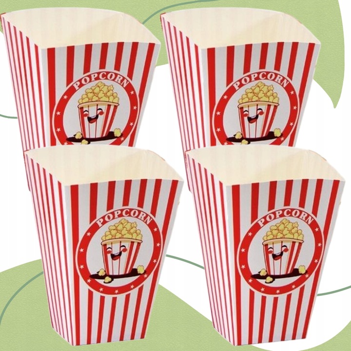 Pojemnik do popcornu papierowy jednorazowy mocny mała porcja 920 ml 50