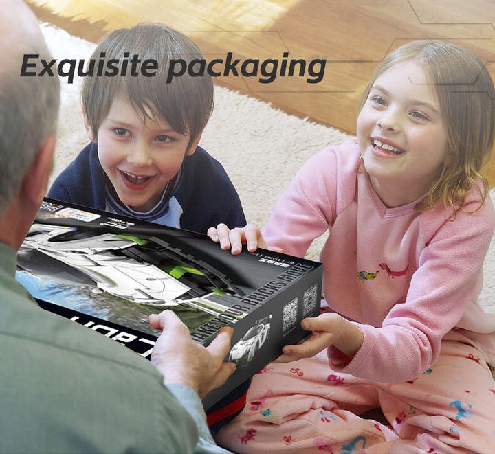 KLOCKI CADA ZDALNIE STEROWANY SAMOCHÓD WYŚCIGOWY AUTO FANTASMA 322 EL. DUAL