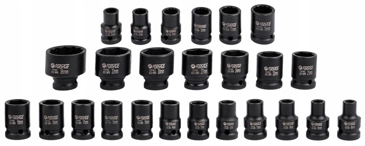 ZESTAW KLUCZY NASADOWYCH UDAROWYCH NASADKI UDAROWE KLUCZ DO KÓŁ 32 EL. 1/2"