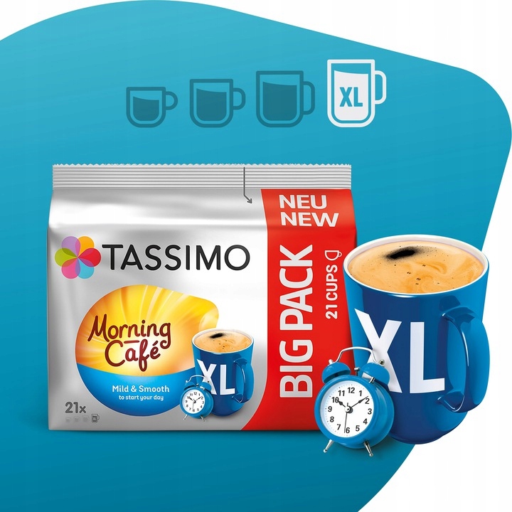 Kapsułki Tassimo Jacobs Megapack mix latte 64 szt, 5+1 opakowanie GRATIS!