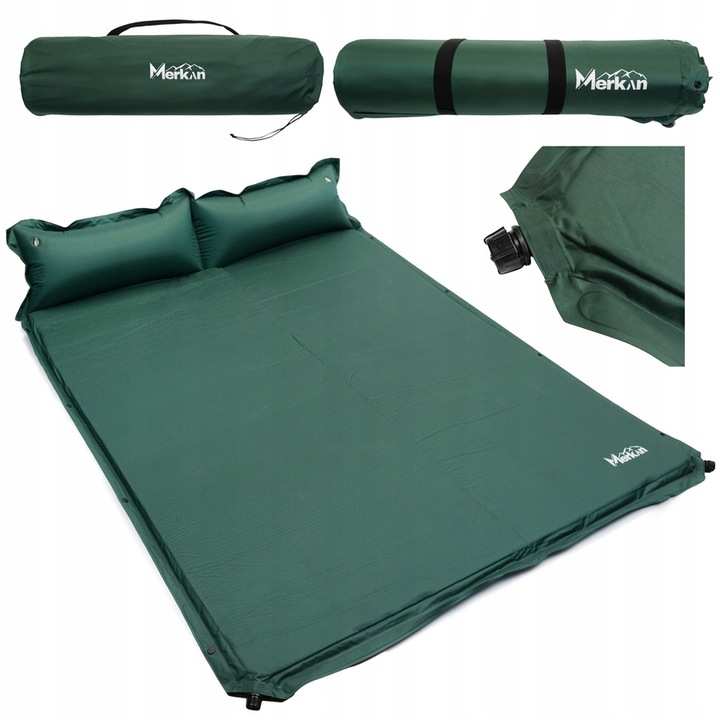 Mata Samopompująca Materac Karimata Turystyczna Dwuosobowa Z Poduszką