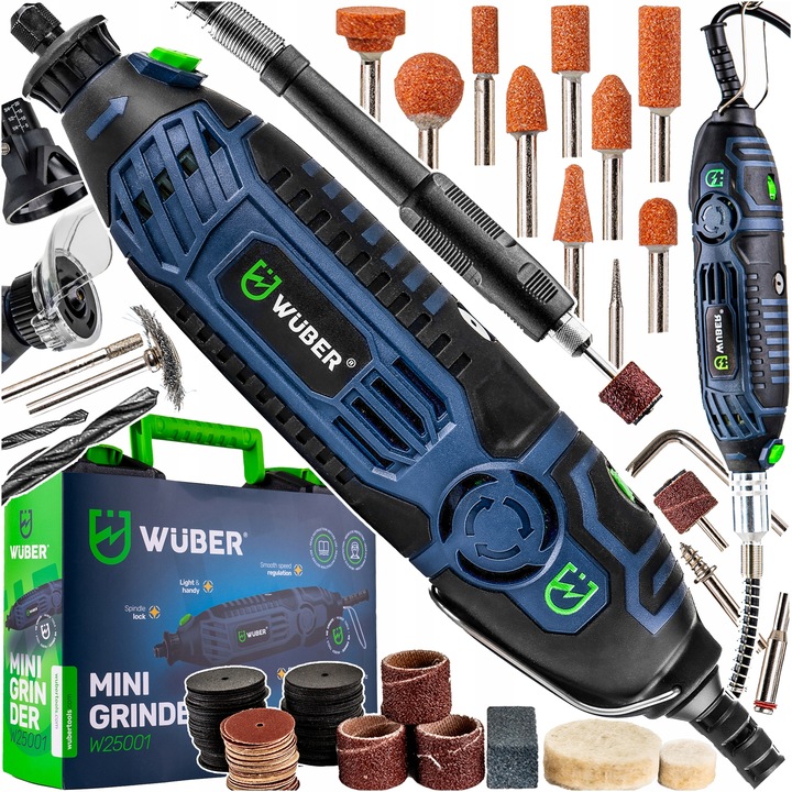 MINI SZLIFIERKA FREZARKA WIELOFUNKCYJNA + STOJAK + AKCESORIA ZESTAW