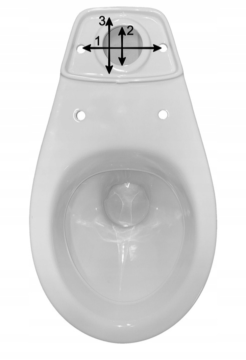 Spłuczka Zbiornik do Kompakt WC dolnopłuk 3/6 litr zawory w komplecie