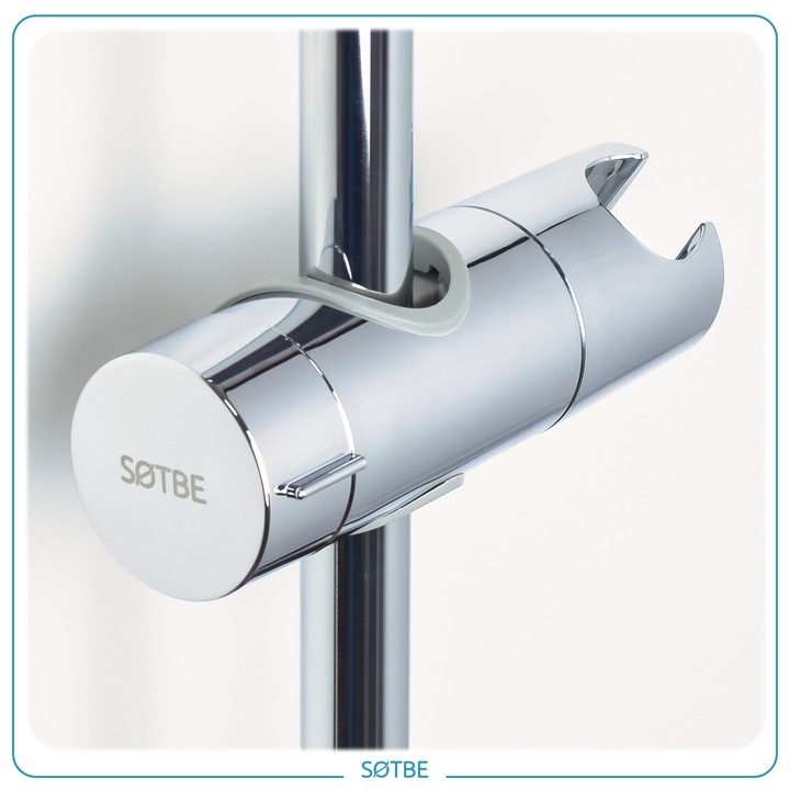 Uchwyt na słuchawkę do drążka prysznicowego deszczownicę przesuwny