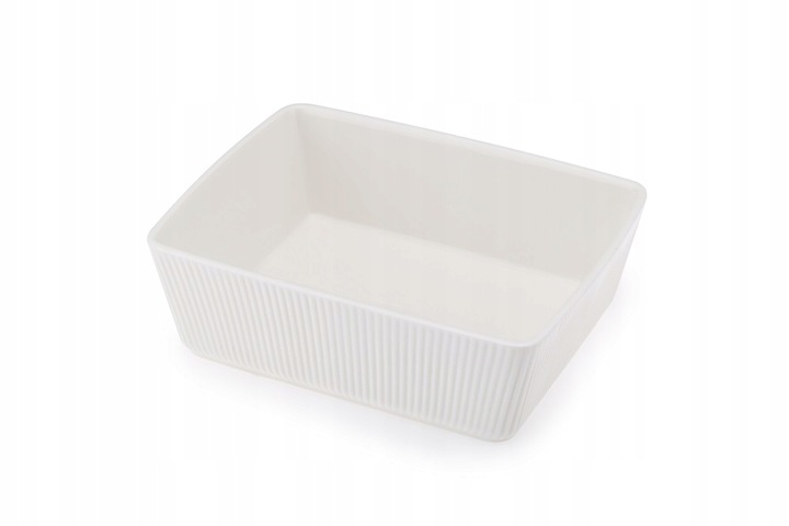 MASELNICA Maselniczka porcelanowa z nożykiem OSBORN biała z bambusem