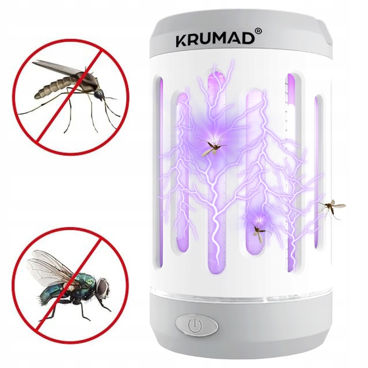 Lampa Owadobójcza UV 5W Na Muchy Komary Owady Osy Ćmy Pułapka