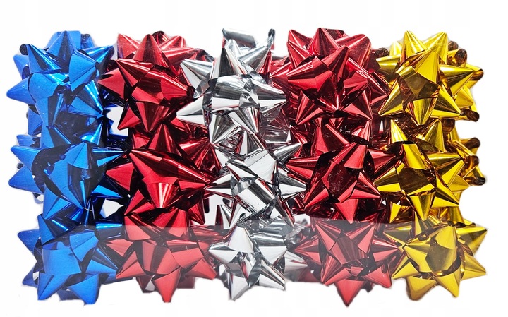 WSTĄŻKA SAMOPRZYLEPNA ROZETA KOKARDKA 30 SZT 7 CM