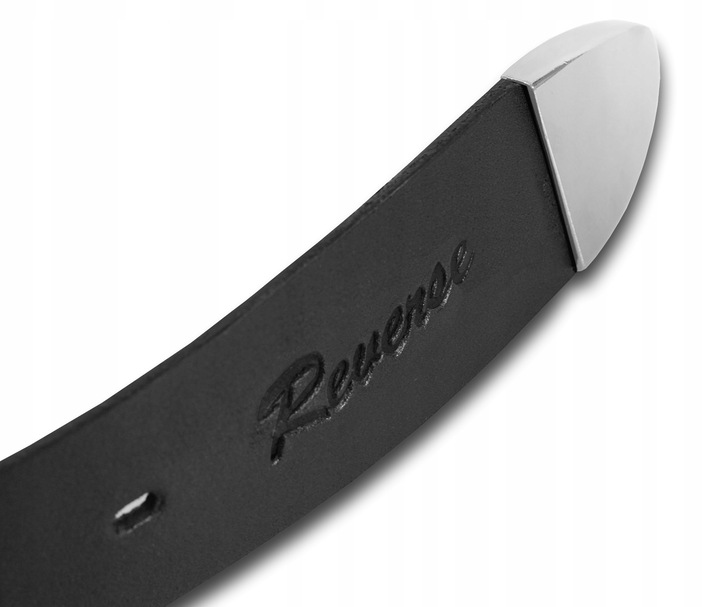 Szeroki skórzany pasek męski do jeansów REVERSE SKÓRA NATURALNA LICOWA 120