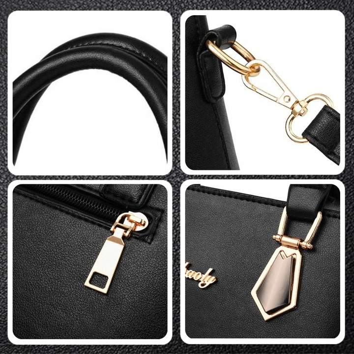 DAMSKA TOREBKA 2w1 SKÓRZANA NA PASKU DLA KOBIET PREZENT DO PRACY