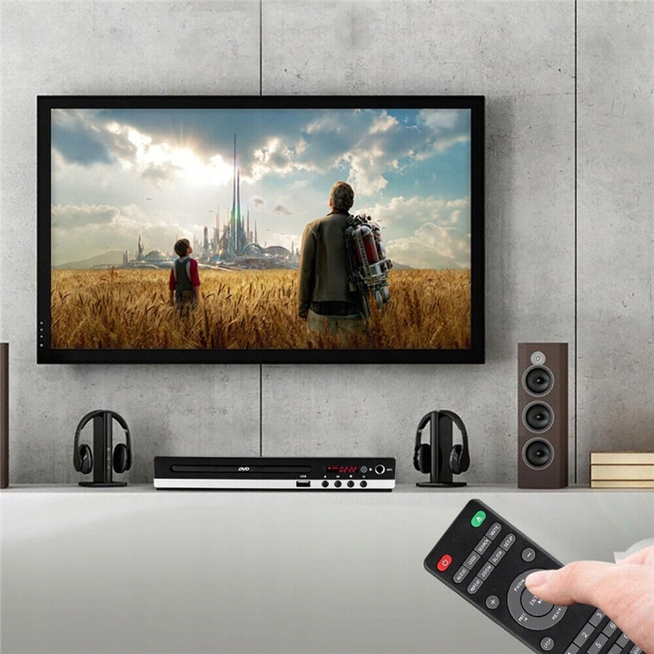 MINI ODTWARZACZ DVD, WBUDOWANY GŁOŚNIK, ODTWARZACZ HDMI DVD DO TELEWIZORÓW