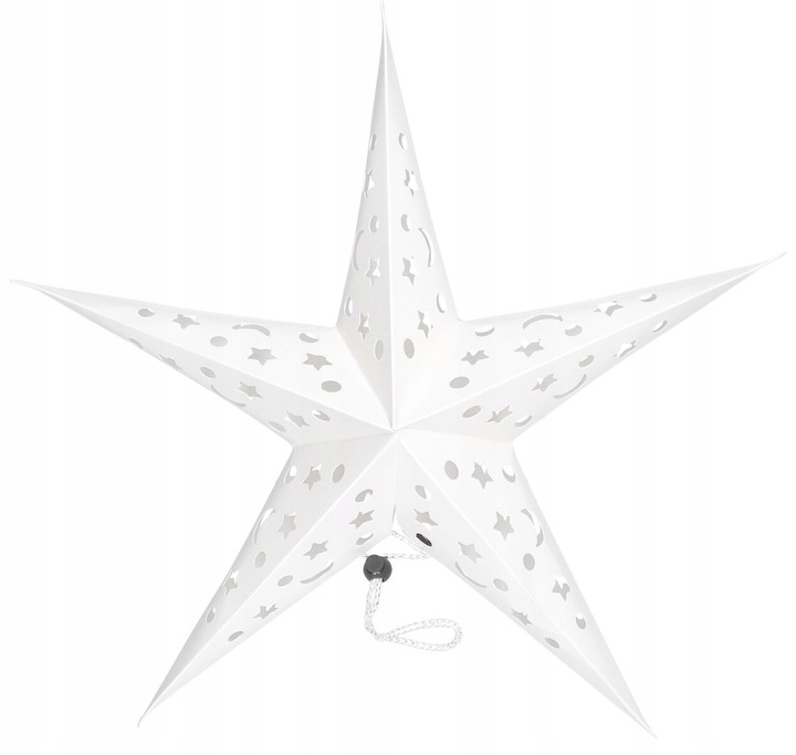 GWIAZDA 3D SKŁADANA ŚWIĄTECZNA WITRAŻ PAPIEROWA