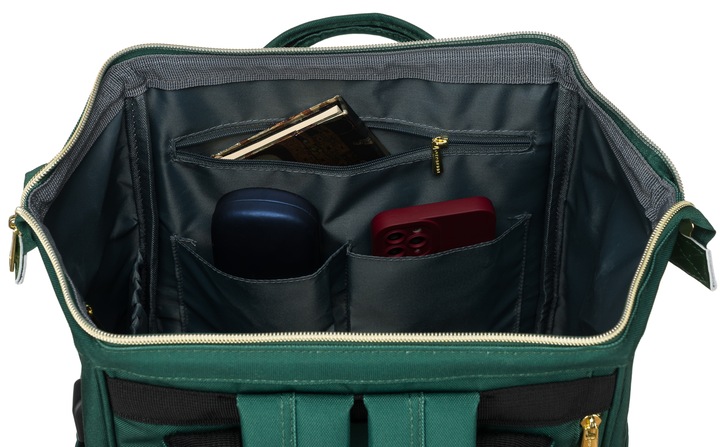 Plecak damski miejski na laptop port USB pojemny kieszenie PETERSON