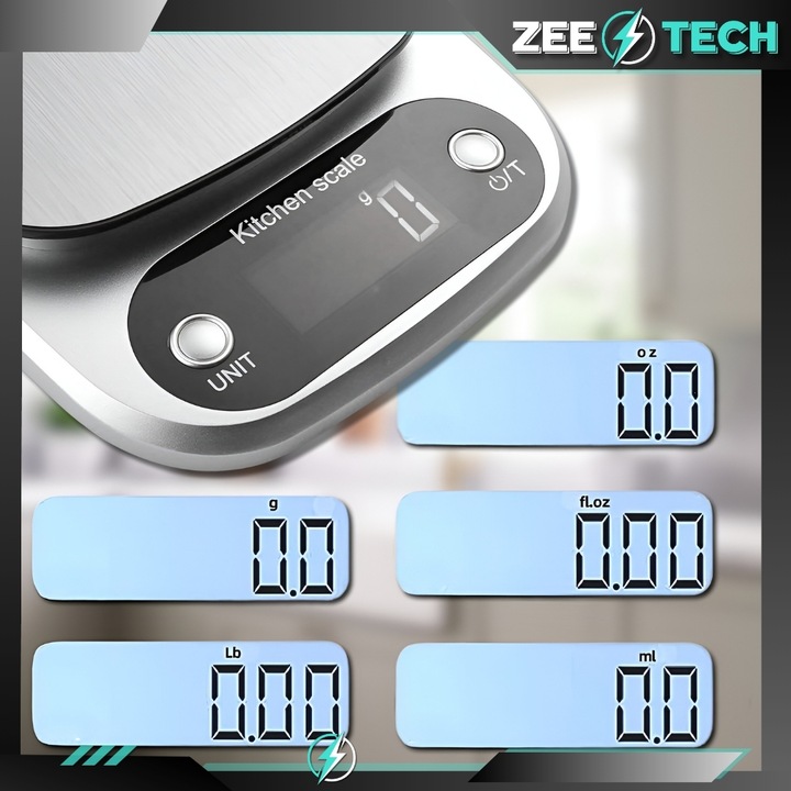 WAGA KUCHENNA ELEKTRONICZNA PRECYZYJNA 1 g | 5 kg TARA JUBILERSKA +