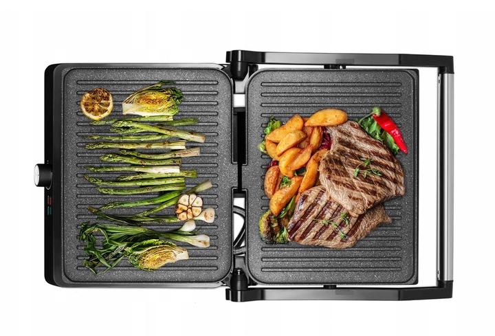 GRILL DO KANAPEK PANINI OPIEKACZ TOSTER ROZKŁADANY ELEKTRYCZNY DUŻY