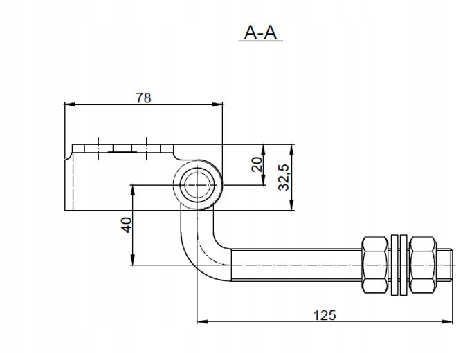 ZAWIAS GIĘTY REGULOWANY 180 STOPNI ZAWIASY DO FURTKI BRAMKI BRAMY M16