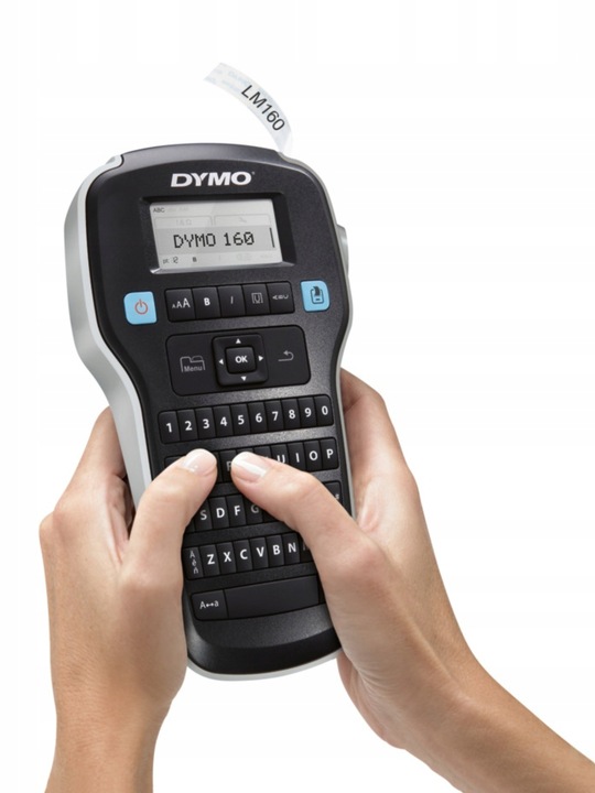 Drukarka etykiet DYMO LM160 Label Manager + taśma D1 45013 12mm biała