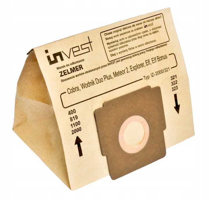 WORKI ECO DO ZELMER ELF,ELF 2,ELF 3 ELF BONUS METEOR 2 ODYSSEY COBRA