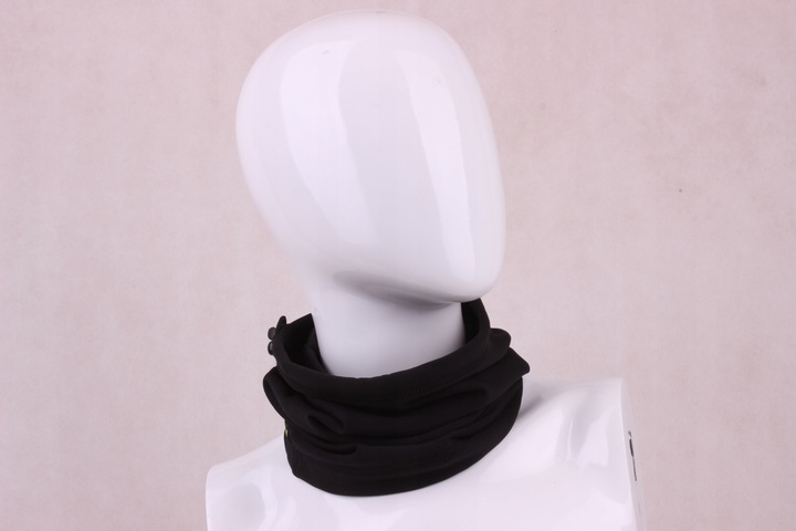 Komin męski zimowy - TERMOAKTYWNY ocieplany POLSKI czarny szalik