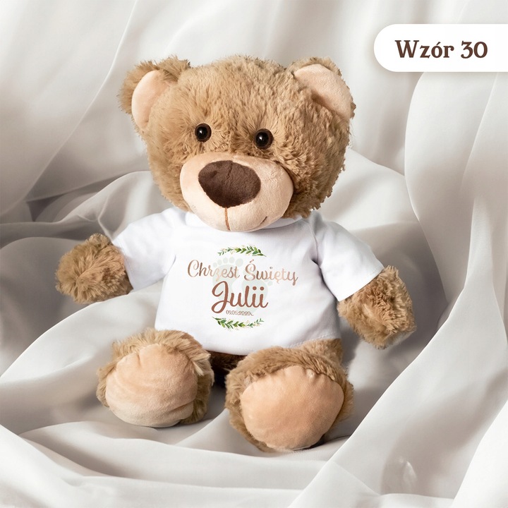 MIŚ NA CHRZEST PAMIĄTKA CHRZTU ŚWIĘTEGO PREZENT CHRZEST IMIĘ DZIECKA