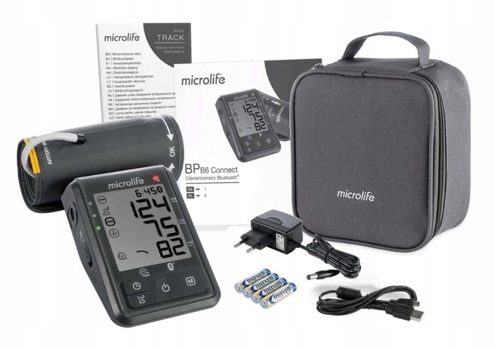Microlife Ciśnieniomierz Automatyczny Naramienny BP B6 Bluetooth+Zasilacz