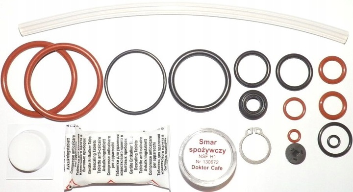 Zestaw 20 elementów tabletki smar uszczelki Krups EA80 EA81 EA82 EA85
