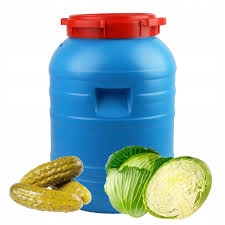 Beczka spożywcza do kiszenia 30L - wielofunkcyjny pojemnik niebieski