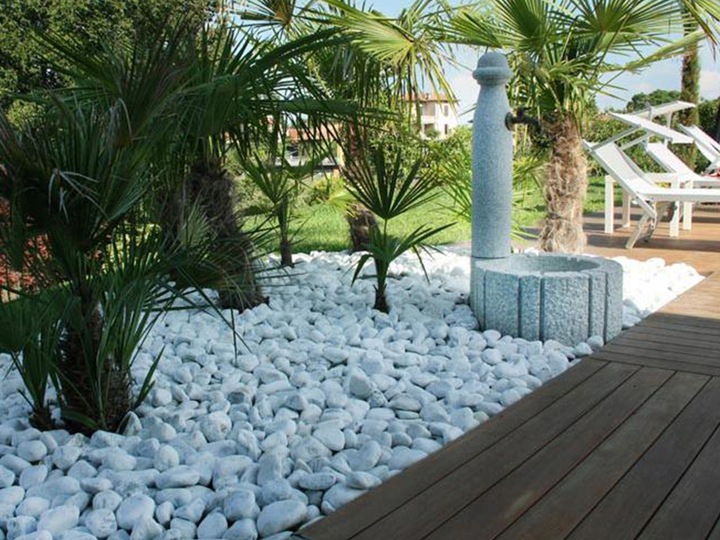 OTOCZAK BIAŁY KAMIEŃ THASSOS BIAŁE OTOCZAKI do OGRÓDU i DONICZEK 10 KG