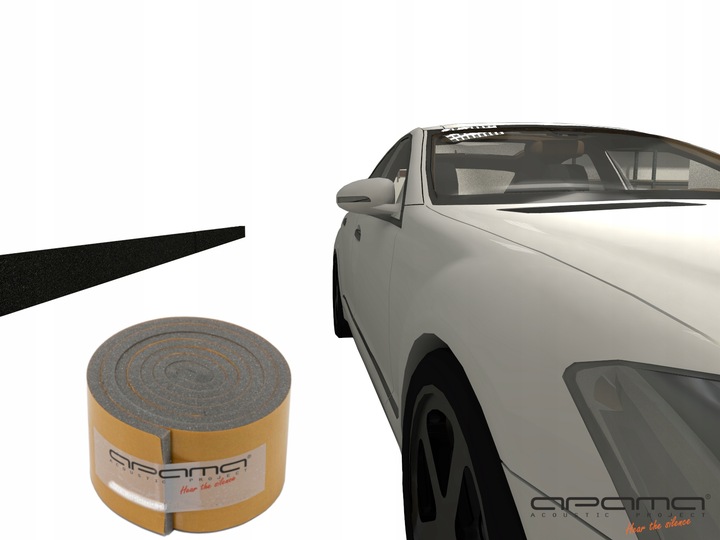 Odbojnik ochraniacz drzwi auta 2m szer. 20cm SAMOPRZYLEPNY gr.2cm do