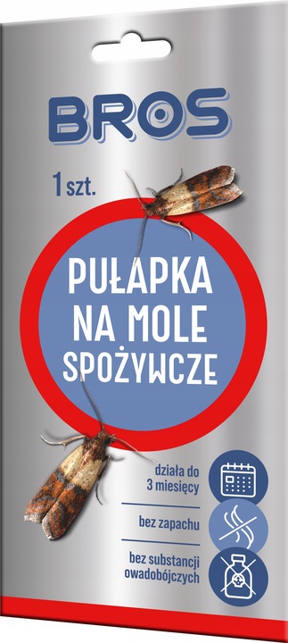 BROS Pułapka na mole spożywcze ZESTAW 10 SZTUK