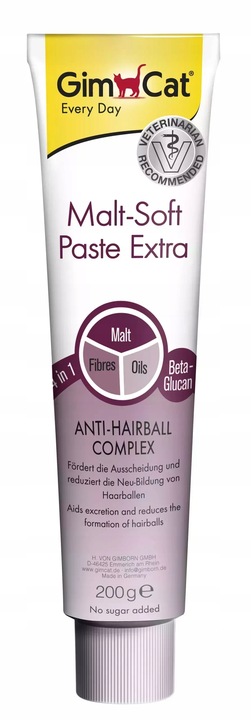 GimCat Malt-Soft-Ekstra odkłaczająca 200g przeciw tworzeniu się kłaczków