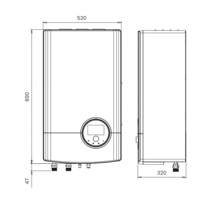Pompa Ciepła SPLIT Hisense 8kW AHM-080HCDSA A+++ Sterownik CO CWU Grzanie