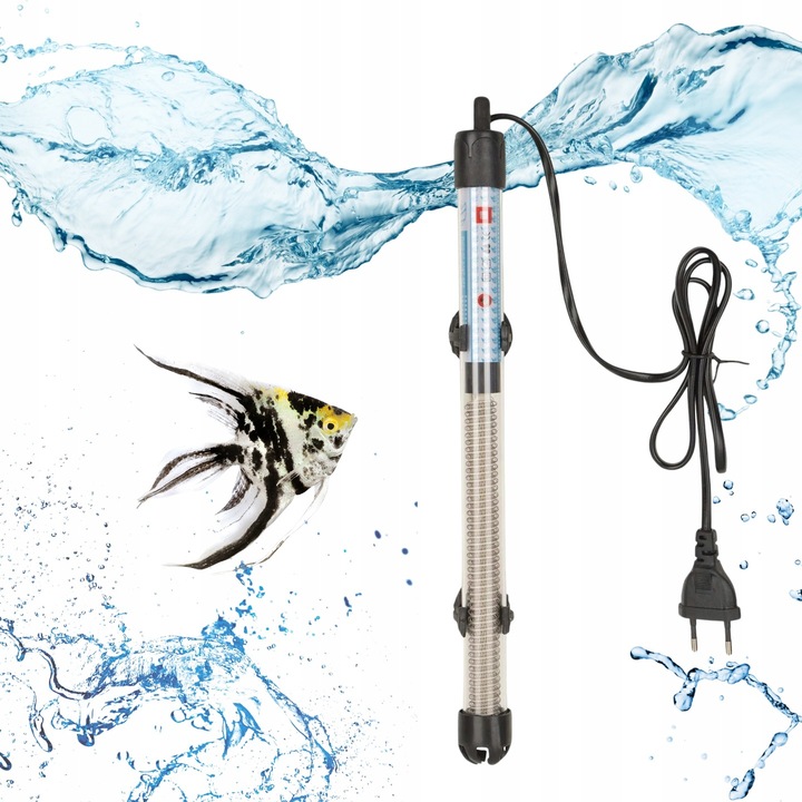 GRZAŁKA DO AKWARIUM 100W Z TERMOSTATEM WYDAJNA AKWARIUM 50-100L